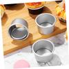 DECOMELODY 5-Piece 4-Inch Round Aluminum Alloy Cake Pan Set view 3