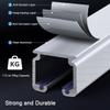 Aluminum Curtain Track, Single Track, Ceiling or Wall Mount, 0.5–15 m, Silent Rollers, White (6.2 m/20.3 ft) view 4