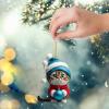 Christmas Tree Cat Ornaments, Cute Acrylic Cat Decorations view 4