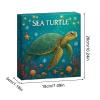 2025 Sea Turtle Advent Calendar, 24-Day Christmas Countdown with 2D Acrylic Turtle Ornament for Car, Rearview Mirror, Wall and Door Decor view 2