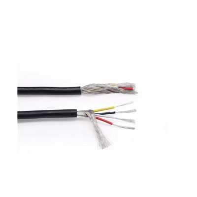 20 AWG Shielded Cable, 10 m Copper Audio Speaker and Headphone Cable with PVC Insulation, 2/4-Core Options (Black, 10M-20AWG, 4 Cores)