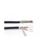 20 AWG Shielded Cable, 10 m Copper Audio Speaker and Headphone Cable with PVC Insulation, 2/4-Core Options (Black, 10M-20AWG, 4 Cores) view 1