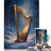 1000-Piece Golden Harp Puzzle for Adults, 26 x 38 cm view 1