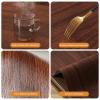 GYYFQH Round PU Leather Tablecloth, Water- and Oil-Resistant, B, 90 cm Round view 2