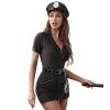 Women's Blue Police Officer Costume Set view 4