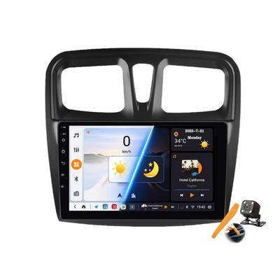 Y300S Android 15.0 2-DIN Stereo Replacement for Logan/Sandero/Symbol 2014–2019, 9-Inch Car Tablet with DVD, FM, Bluetooth, GPS, Android Auto and CarPlay