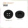 QUARKZMAN 30-Piece 12.5 mm Black Resin Buttons, 4-Hole Round Sew-On Buttons view 2