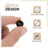 QUARKZMAN 30-Piece 12.5 mm Black Resin Buttons, 4-Hole Round Sew-On Buttons view 4