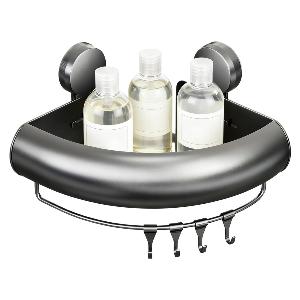 Generic Rust-Free, Drill-Free Corner Shower Shelf Holder