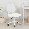 IDIMEX Jade Height-Adjustable Desk Chair, White, Ergonomic Chair for Children view 1