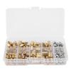 136-Piece Brass Hex Standoff Spacer Kit, M4 Single- and Double-Ended Pillars with Stainless Steel Screws view 1