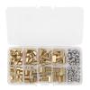 136-Piece Brass Hex Standoff Spacer Kit, M4 Single- and Double-Ended Pillars with Stainless Steel Screws view 2