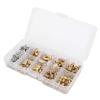 136-Piece Brass Hex Standoff Spacer Kit, M4 Single- and Double-Ended Pillars with Stainless Steel Screws view 3
