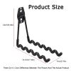 Wall-Mounted Tennis Racket Display Rack, 25 kg Capacity, Holds 6 Rackets, Black view 2