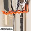 Wall-Mounted Tennis Racket Display Rack, 25 kg Capacity, Holds 6 Rackets, Black view 4