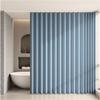 Single Tree Forest Foldable Waterproof Magnetic Shower Curtain, W180 x H180 cm, Sky Blue view 2