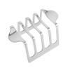Stainless Steel Toast Rack for Four Slices, Sturdy for Cafés and Restaurants view 1