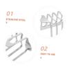 Stainless Steel Toast Rack for Four Slices, Sturdy for Cafés and Restaurants view 3