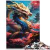 1,000-Piece Wooden Pictorius Dragon Puzzle for Adults, 50 x 75 cm view 2