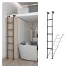 Adjustable Wall-Mounted Bunk Bed Ladder, 1.46 m, 159 kg Capacity view 1
