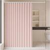 Single Tree Forest Foldable Magnetic Shower Curtain, 80 W x 200 H cm, Pink view 1