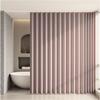 Single Tree Forest Foldable Magnetic Shower Curtain, 80 W x 200 H cm, Pink view 2