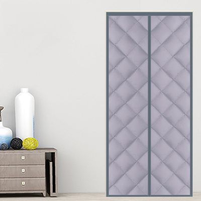 Thick Cotton Door Curtain for Winter, Noise and Cold-Air Insulation, Room Divider, Color B, W 95 x H 210 cm