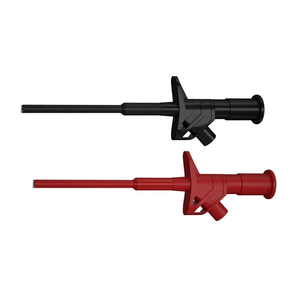 2-Pack Hook Test Clips for Electronic Testing with 4 mm Banana Sockets