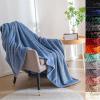 Super Soft Fleece Throw Blanket for Sofa, 140 x 180 cm, 300 G/M, Blue view 1
