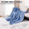 Super Soft Fleece Throw Blanket for Sofa, 140 x 180 cm, 300 G/M, Blue view 2