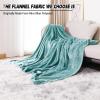 Soft Fleece Throw Blanket 90 x 200 cm, 300 g/m², Sky Blue view 2
