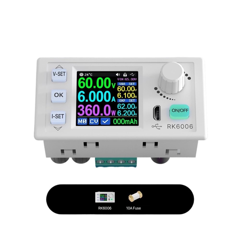 BACYDLPL RK6006 RK6006-BT 60V 6A Power Supply Buck Converter (C400 Case and PSU)