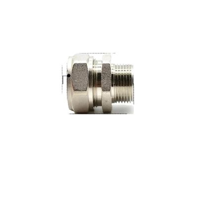20/25 mm ID/OD PEX-AL-PEX Tube to 3/4" BSPP Male Nickel-Plated Brass Coupling Connector