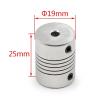 GuidNaurys 19 x 25 mm Aluminum CNC Motor Jaw Shaft Coupling, 8 mm x 6.35 mm view 4