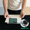 Push-to-Open Magnetic Metal Access Panel, Gray view 2