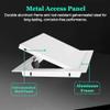 Push-to-Open Magnetic Metal Access Panel, Gray view 3