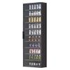 Generic Display Cabinet, Multi-Tier Curio Shelf with Glass Doors, Red, 40 x 14 x 138 cm view 1