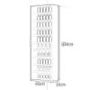 Generic Display Cabinet, Multi-Tier Curio Shelf with Glass Doors, Red, 40 x 14 x 138 cm view 2