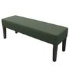 Stretch Bench Seat Cover for Dining Room, Living Room, Bedroom, Green, L: 160–180 cm view 1