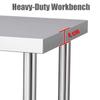 KCCRHIN Stainless Steel Prep Table, 100 x 40 x 90 cm view 2