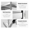 KCCRHIN Stainless Steel Prep Table, 100 x 40 x 90 cm view 3