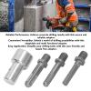 EIMSOAH Auger Adapter, 1-to-3 Drill Adapter, Carbon Steel Round Chuck, 2 Pits, 2 Slots, Garden Auger Attachment for Impact Drivers view 2