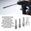 EIMSOAH Auger Adapter, 1-to-3 Drill Adapter, Carbon Steel Round Chuck, 2 Pits, 2 Slots, Garden Auger Attachment for Impact Drivers view 3