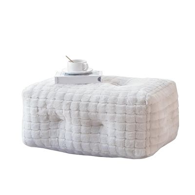 KBZSlyn Waffle Faux Rabbit Fur Bean Bag Cover for Adults, Unfilled