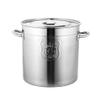 CWCQGH Stainless Steel Soup Pot with Lid, 45 L, Silver, 40 x 40 cm view 1