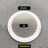 Water Filter, 91 mm Outer Diameter, 3-Inch TC Tri-Clamp Sanitary PTFE Filter Screen, 304 Stainless Steel Mesh, 30 Mesh view 2