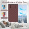 Winter Window Insulation Kit, Thermal Interior Window Film, Weatherproof, Brown, 26 x 63 in / 65 x 160 cm view 2