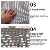 304 Stainless Steel Perforated Sheet, Round Holes, 10 cm × 400 cm, with Gloves view 3