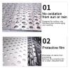 304 Stainless Steel Perforated Sheet, Round Holes, 10 cm × 400 cm, with Gloves view 4