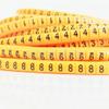 Yellow PVC Cable Markers EC-0 to EC-3, Numbers 0–9, for 1.5/2.5/4/6 mm Cables (EC-0, 1,000 pcs) view 3